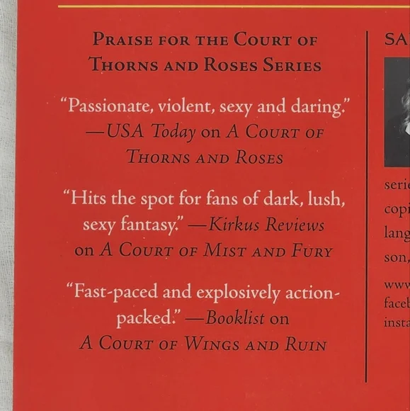 Sarah J Maas - A Court of Thorns and Roses - Fantasy Romance, Young Adult, Fae - Picture 4 of 6